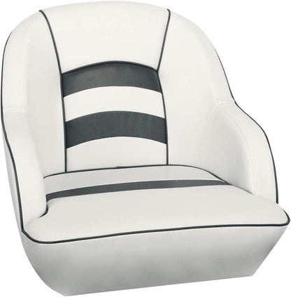 Bucket Pontoon Boat Seat (White/Blue)