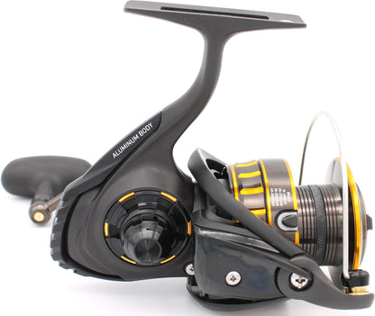Daiwa BG Spinning Reel – Black Anodized Aluminum, Digigear System, Air Rotor, Waterproof Drag for Freshwater & Saltwater Fishing