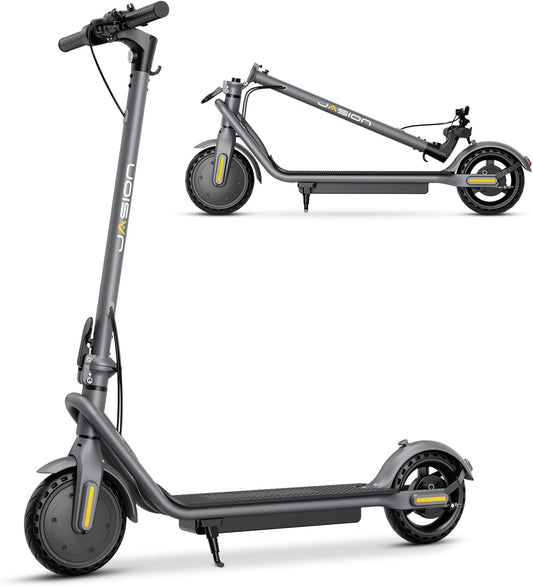 Electric Scooter, 500W Peak Motor, Up to 15.5 MPH, 19 Miles Ranges Foldable Electric Kick Scooter with Dual Braking System, Adults/Youth E Scooter for Commute