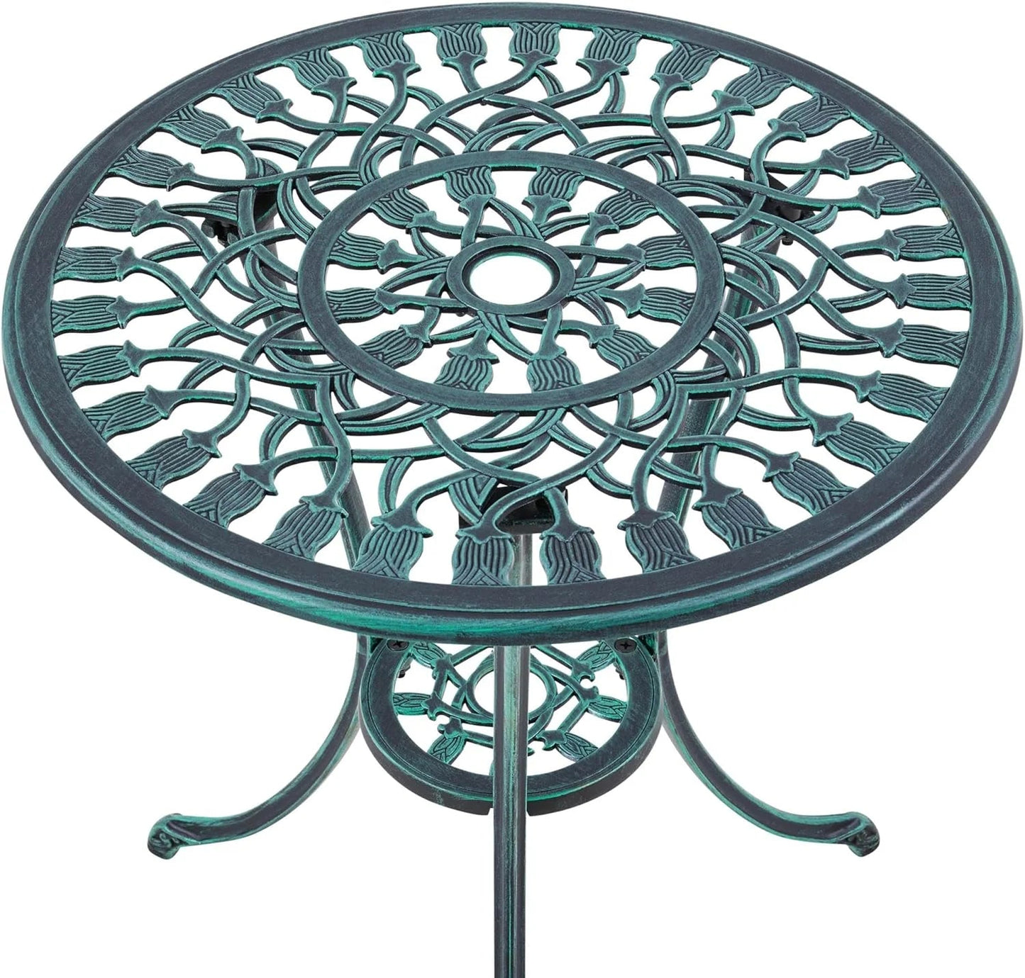 Patio Bistro Sets 3 Piece Cast Aluminum Bistro Table