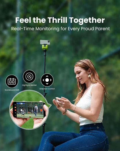 Chameleon AI 4K Sports Camera, Soccer & Basketball Tracking, No Subscription