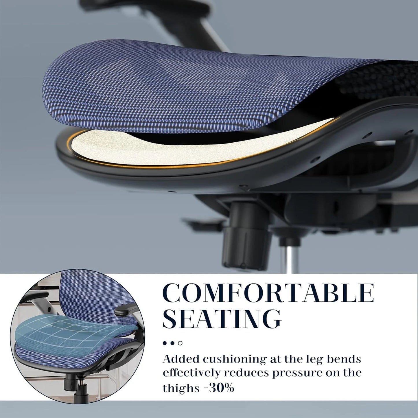 GABRYLLY Ergonomic Office Chair, High Back Home Desk Chair with Headrest, Flip-Up Arms, 90-120° Tilt Lock and Wide Cushion, Big and Tall Mesh Chairs for Man Woman, Black Task Chair