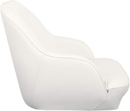 Bucket Pontoon Boat Seat (White/Blue)