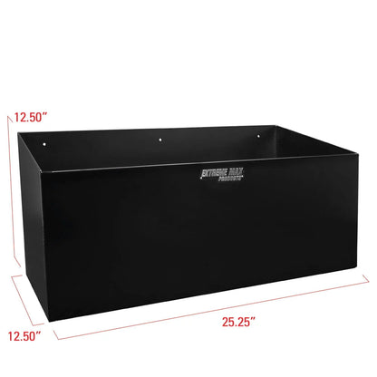 Extreme Max Dual Fuel Jug Holder – Aluminum Design for Two 5 Gallon Jugs, Black Storage Organizer for Trailers & Garages