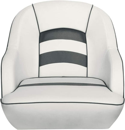 Bucket Pontoon Boat Seat (White/Blue)