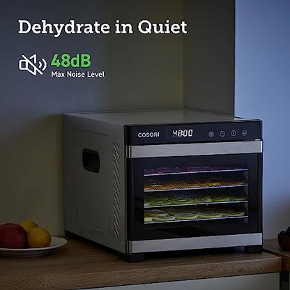 COSORI Food Dehydrator for Jerky, Large Drying Space with 6.48ft, 600W Dehydrated Dryer