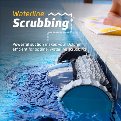 Dolphin Nautilus CC Robotic Pool Vacuum Cleaner All Pools up to 33 FT - Wall Climbing Scrubber Brush