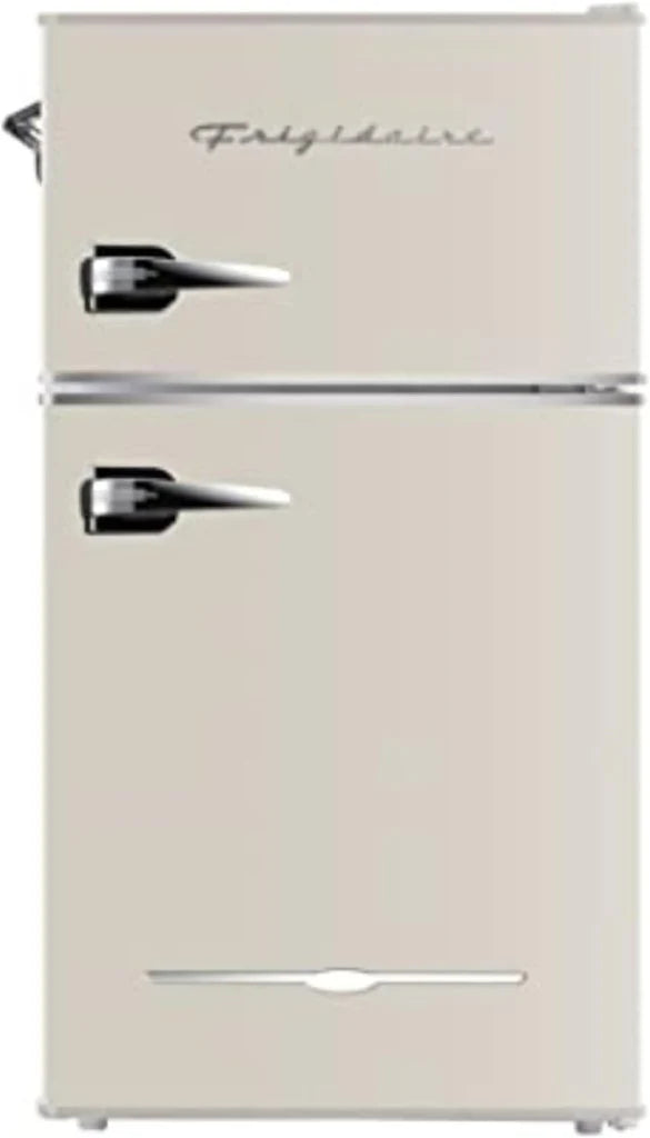 Frigidaire Retro Mini Fridge with Freezer & Side Bottle Opener-Small 2 Door Refrigerator for Office Bar or College Dorm Room-3.1 Cu Ft – 19”"D x 20.5" W x 33.5" H
