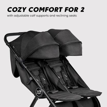 City Tour 2 Ultra-Compact Travel Stroller, Jet, Lightweight, Foldable, Ideal for Traveling