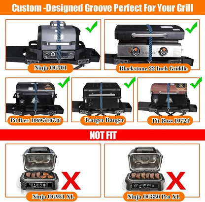 Collapsible Grill Stand for Ninja Woodfire Grill, Traeger, Pit Boss, and 22" Blackstone Griddle