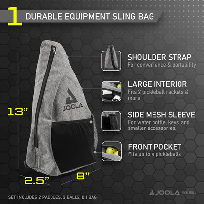 Essentials Pickleball Paddles with Reinforced Fiberglass Surface and Honeycomb Polypropylene Core