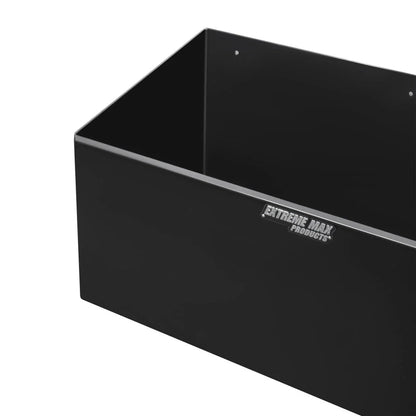 Extreme Max Dual Fuel Jug Holder – Aluminum Design for Two 5 Gallon Jugs, Black Storage Organizer for Trailers & Garages