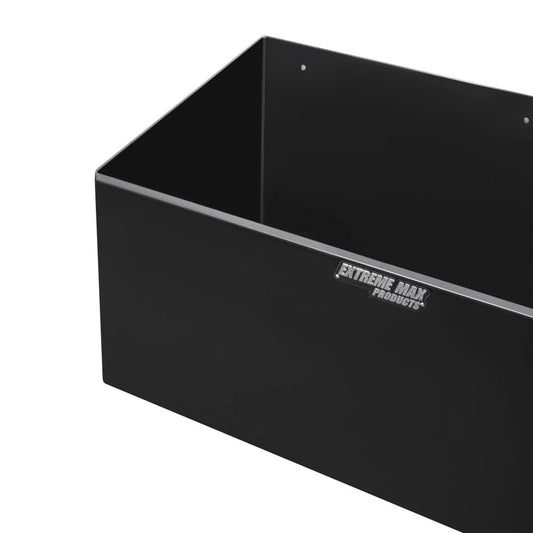 Extreme Max Dual Fuel Jug Holder – Aluminum Design for Two 5 Gallon Jugs, Black Storage Organizer for Trailers & Garages