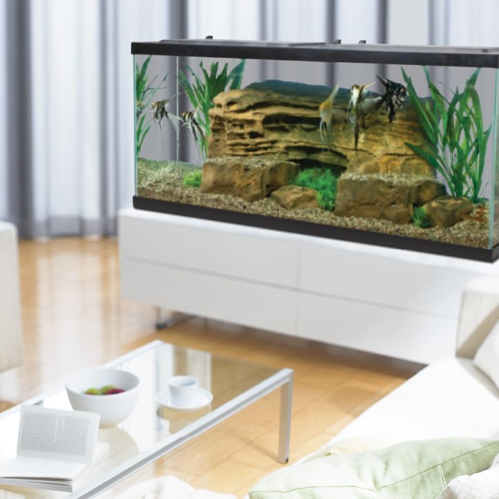 Complete LED Aquarium 55 Gallons, Includes LED Lighting, Filtration, Heater and Accessories